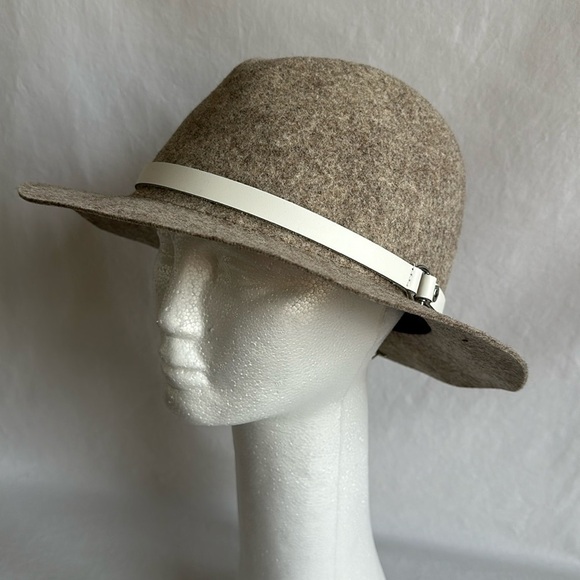 Rag & Bone packable oatmeal wool fedora, size L